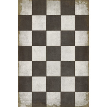 Pattern 07 Checkered Past 24x36 Vintage Vinyl Floorcloth