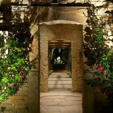 Underneath the Tower and Rose Arbor at Night