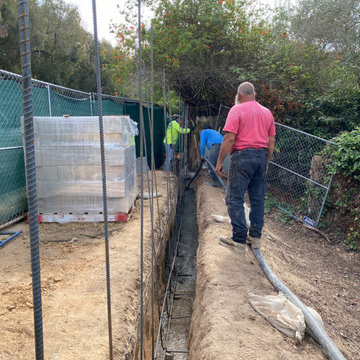 Pouring a Concrete Wall Footing in La Jolla
