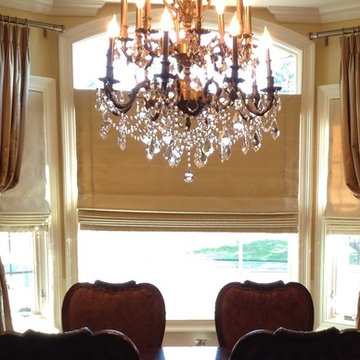Woodland Park, NJ Home Draped in Gorgeous Fabrics and Beaded Trim
