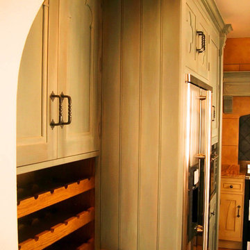 Mediterranean Gothic Framed Kitchen