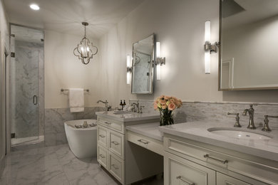 フェニックスにある高級な小さなトランジショナルスタイルのおしゃれな浴室の写真