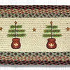 Feather Tree Oval Patch Runner