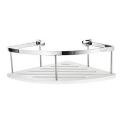 Smedbo SIDELINE Corner Soap Basket DK3034 - Bathroom Accessories