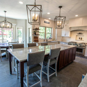 Custom White and Wood Contemporary Kitchen