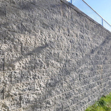 Retaining wall job from Andrews
