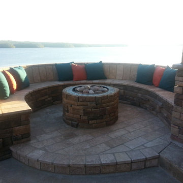 Noce 6x12 Tumbled Travertine Paver Project