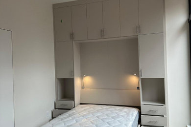 Example of a trendy bedroom design in Montreal