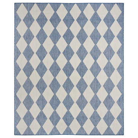 Nourison Positano 5' x 7' Navy Blue Modern Rug