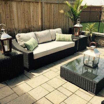 Client's backyard, Toja Patio Furniture, Tuscan Couch Set