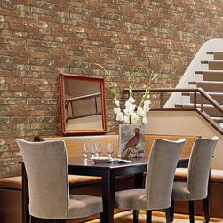 Oxford Rust Brick Wallpaper - Wallpaper