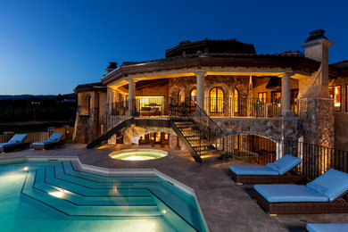 Inspiration for a mediterranean exterior home remodel in Vancouver