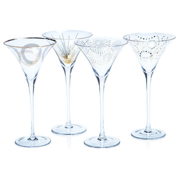 Festivity 4-Piece Martini Glass Set