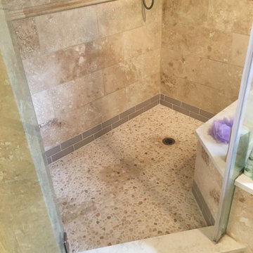Spa Shower - Luxurious Glass Door - Large Shower Bench