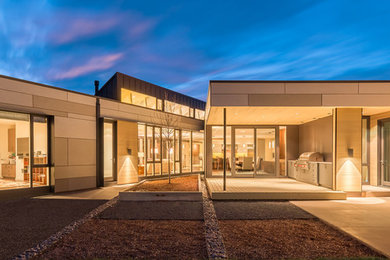Trendy home design photo in Denver