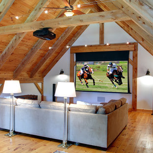 Vaulted Ceiling Home Theater Ideas Photos Houzz