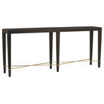 Currey and Company - Currey and Company 3000-0097 Verona - 76" Console Table - X marks the spot when the Verona Console Table isVerona 76" Console T Black Lacquered Line *UL Approved: YES Energy Star Qualified: n/a ADA Certified: n/a  *Number of Lights:   *Bulb Included:No *Bulb Type:No *Finish Type:Black Lacquered Linen/Champagne
