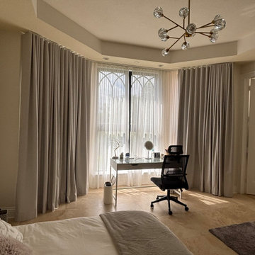 Sheer and blackout drapes
