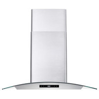 2-Piece Kitchen, 30" Gas Range and 30" Wall Mount Range Hood