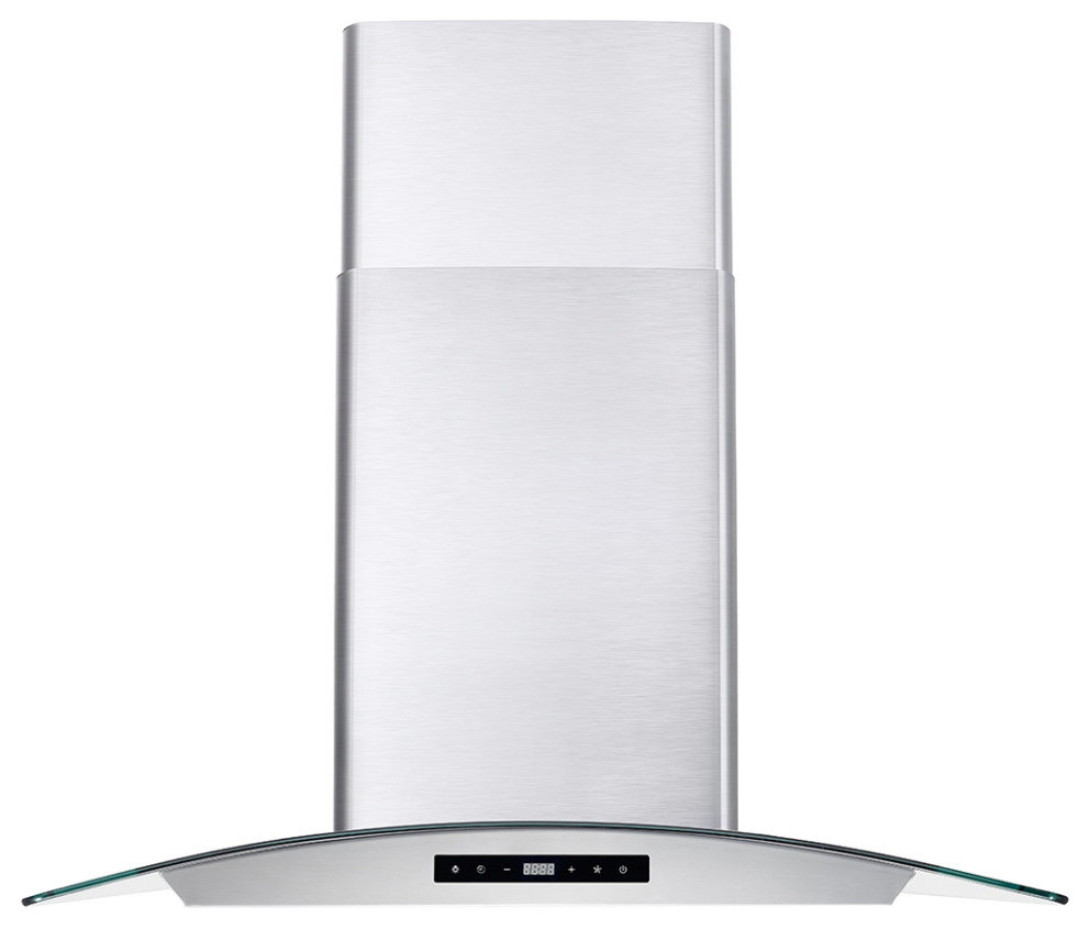 2-Piece Kitchen, 30" Gas Range and 30" Wall Mount Range Hood