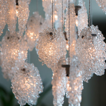 Contemporary Pasadena Condo Chandelier