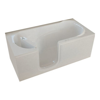 MediTub 26 x 46 Left Drain Biscuit Soaking Walk-In Bathtub