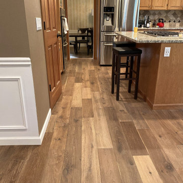 House Remodel - French White Oak Wood Floors and Full Staicase Reconstruction