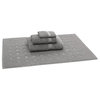 Linum Home Textiles Sinemis Terry 4-Piece Towel Set, Dark Gray