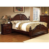 Louis Philippe Cherry 5 Piece Queen Bedroom Set