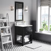Madalyn Espresso Bathroom Vanity, 24" Wide, No Mirror, No Faucet