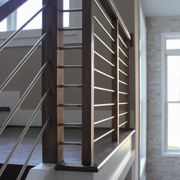 Project #22 | Stainless Steel & Dark Wood Treads