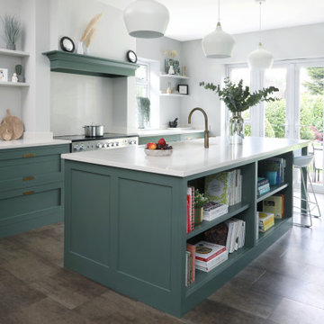 Chigwell Painted Inset Handle Shaker Kitchen