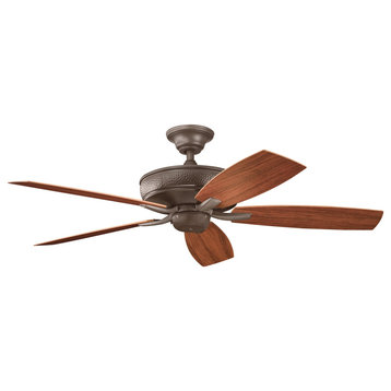 Kichler 310103 52" Indoor / Outdoor Ceiling Fan - Weathered Copper Powder Coat