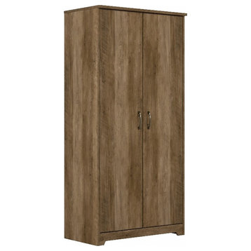 Bush Furniture Cabot Tall Bathroom Cabinet in Reclaimed Pine - Engineered Wood