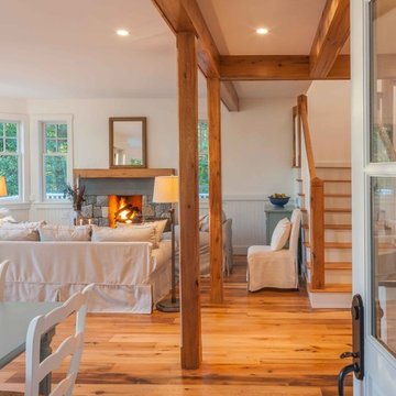 Reclaimed Red & White Oak Flooring & Beam Wraps