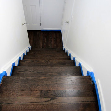 SAG HARBOR - HOME REMODEL! JACOBEAN/EBONY STAIN + BONA MEGA