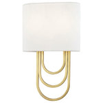 Mitzi by Hudson Valley Lighting - Farah 2-Light Wall Sconce, Aged Brass Finish - We get it. Everyone deserves to enjoy the benefits of good design in their home, and now everyone can. Meet Mitzi. Inspired by the founder of Hudson Valley Lighting's grandmother, a painter and master antique-finder, Mitzi mixes classic with contemporary, sacrificing no quality along the way. Designed with thoughtful simplicity, each fixture embodies form and function in perfect harmony. Less clutter and more creativity, Mitzi is attainable high design.