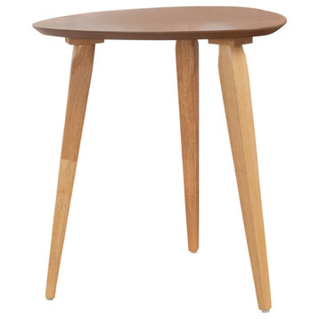 GDF Studio Finnian Modernistic Designed Wood Finish End Table, Natural