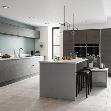 Gray cabinets