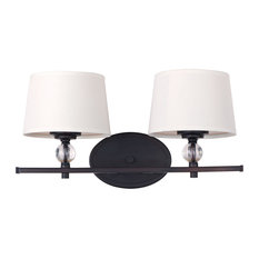 Rondo 2-Light Bath Vanity Sconce, Oil Rubbed Bronze