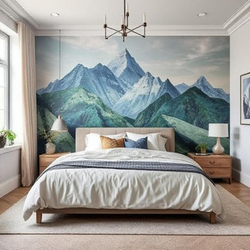 What Bedroom wallpaper trends are hot in 2025?