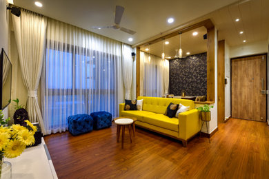 Living room - contemporary living room idea in Mumbai