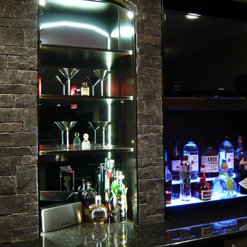 Transitional Wet Bar Remodel Reico Kitchen & Bath Midlothian, VA