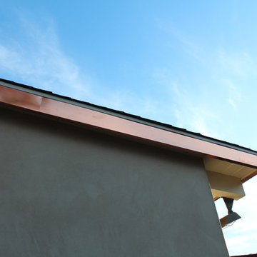 Copper Fascia Wrap and Angle Face Gutters, . Santa Monica.