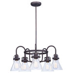 Maxim Lighting - Maxim Lighting 26117CDOI Seafarer - Five Light Chandelier - This nautical-inspired bath vanity features ClearSeafarer Five Light  Oil Rubbed Bronze Se *UL Approved: YES Energy Star Qualified: n/a ADA Certified: n/a  *Number of Lights: Lamp: 5-*Wattage:60w Medium Base bulb(s) *Bulb Included:No *Bulb Type:Medium Base *Finish Type:Oil Rubbed Bronze