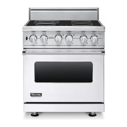 Viking 30" Pro-style Electric Range, White | VESC5304BWH - Gas Ranges And Electric Ranges