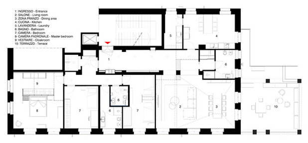 План этажа by Marcante-Testa