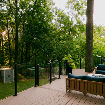 Modern Tree Canopy Deck & Woodland Oasis - Fonthill