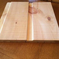Kiln-Dried White Pine 2 x 12 Square Profile with Chink Slot Log Siding - Building Materials