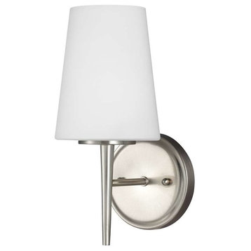 Sea Gull Lighting Driscoll Wall Sconce, Brushed Nickel